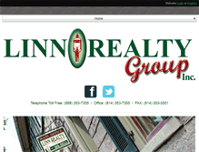 Tablet Screenshot of linnrealtygroup.com